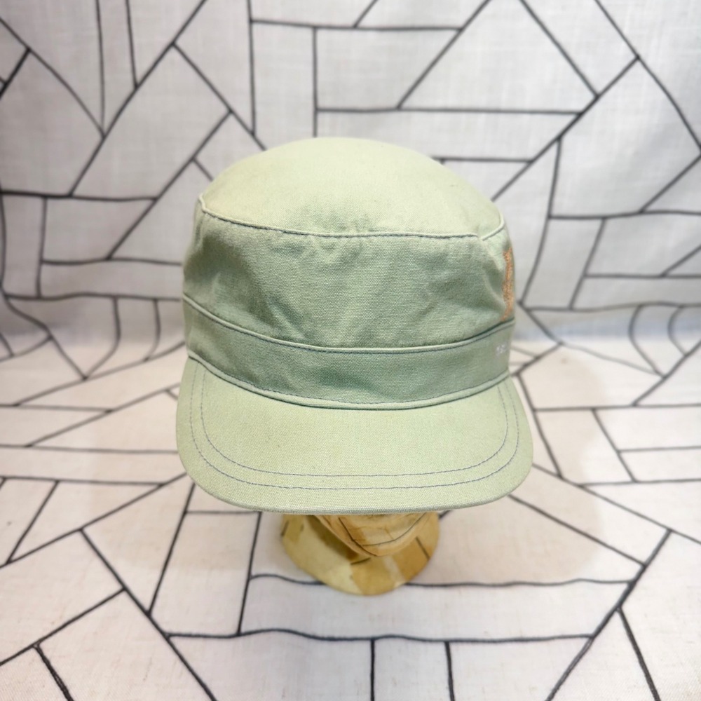 Pistil Cadet Hat One Size Green Cotton Canvas Military Style Adjustable Cap